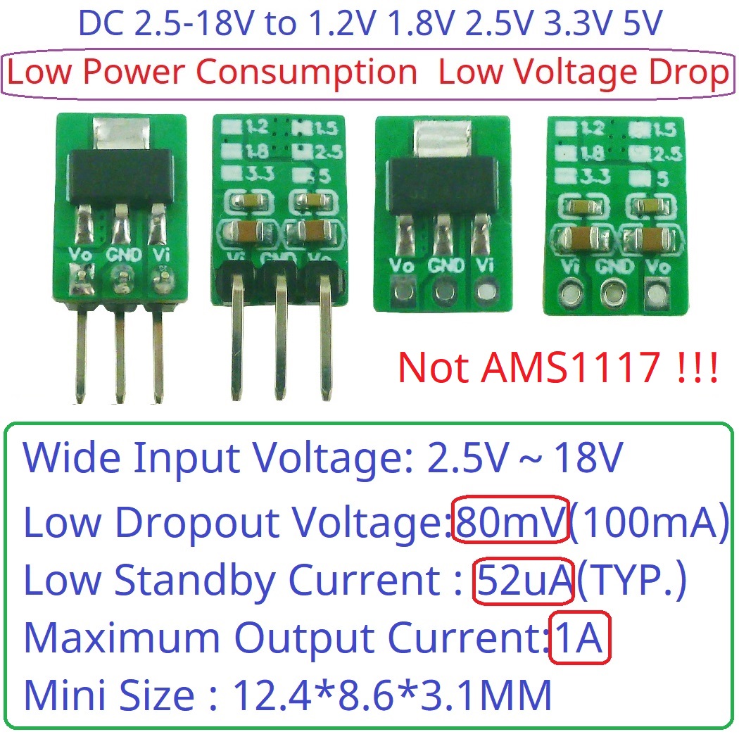 Esp32 Step Down Buck - โมดูลแปลงแรงดันไฟฟ้าแบบ Step-Down Buck LDO สำหรับ Arduiuo