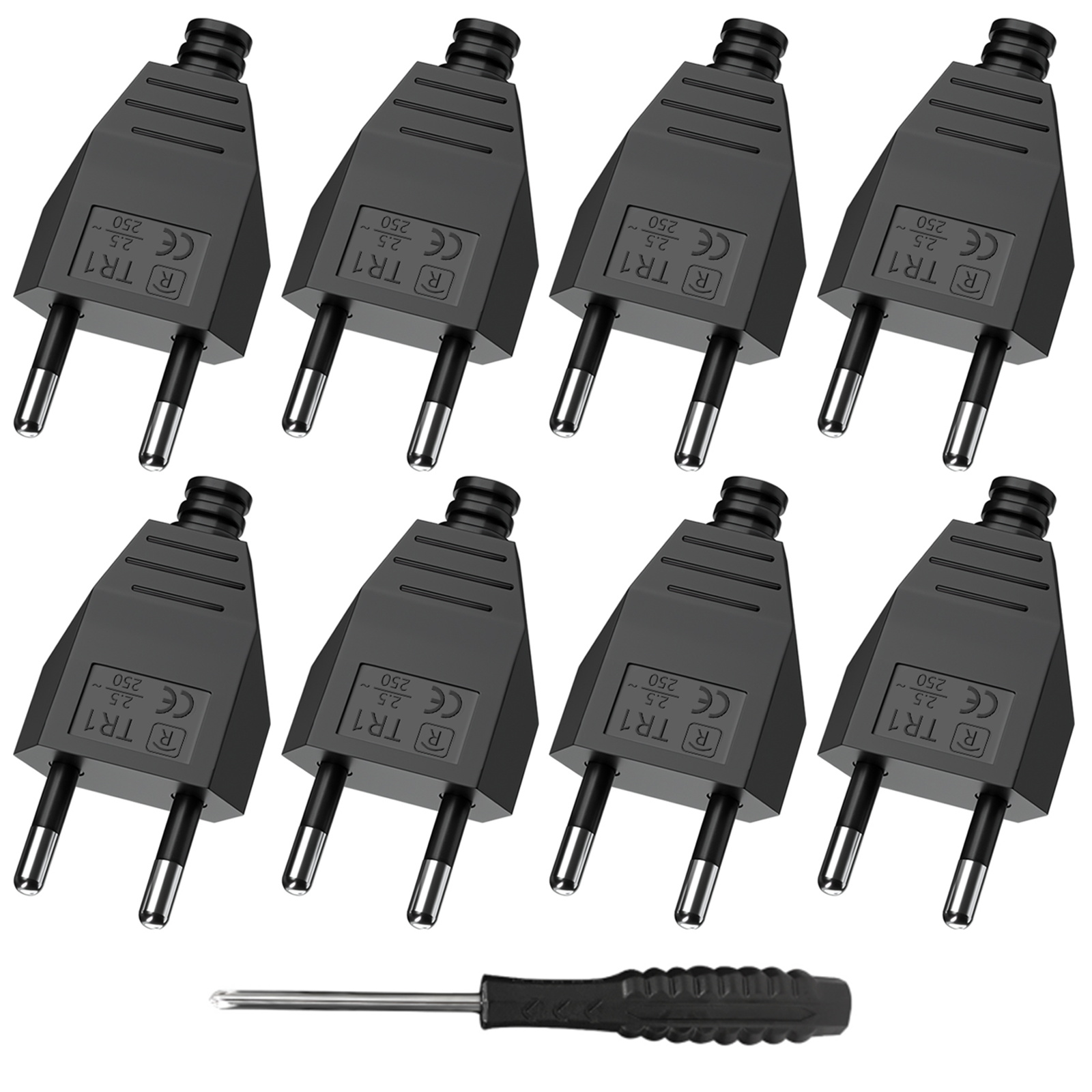 Ipex Connector - อะแดปเตอร์ปลั๊กไฟแบบ EU 4/6/8 ชิ้น ตัวผู้ ตัวเมีย