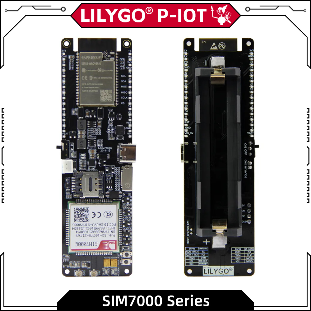 Esp32 Battery Holder Lipo - LILYGO® TTGO T-SIM7000G บอร์ด ESP32พัฒนาซิม โมดูล4MB