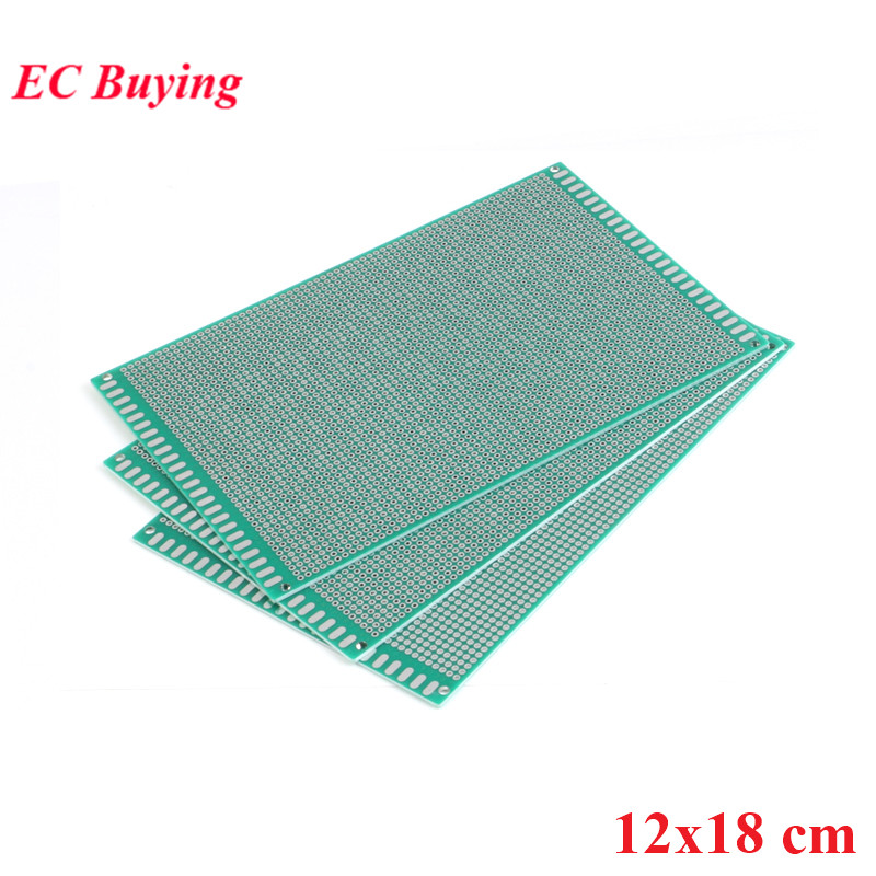 Pcb Prototyping Board - 12x18 ซม.คู่ด้านข้างต้นแบบ Universal พิมพ์วงจร PCB Board
