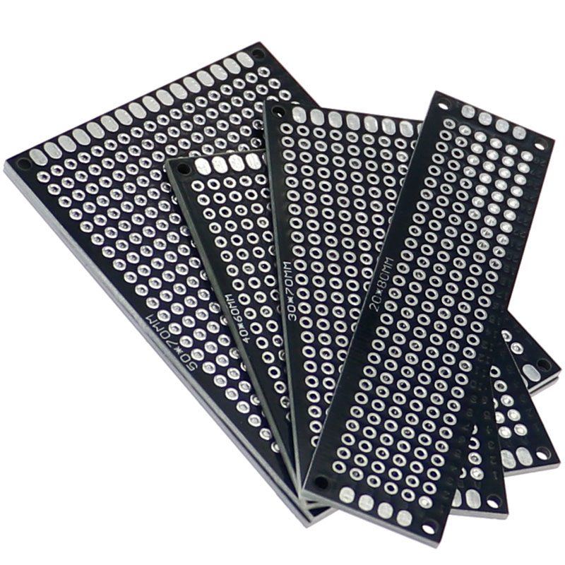 Perfboard - 20ชิ้น/ล็อต PCB ต้นแบบบอร์ดวงจร Protoboard Universal Stripboard