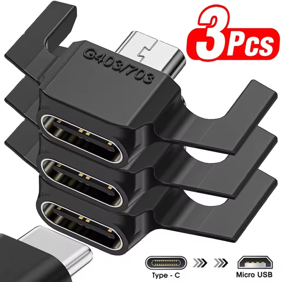 Micro Usb Cable - อะแดปเตอร์ชาร์จไมโครยูเอสบีเป็น Type-C สำหรับโลจิเทค G703/G403 โลจิเทค GPW
