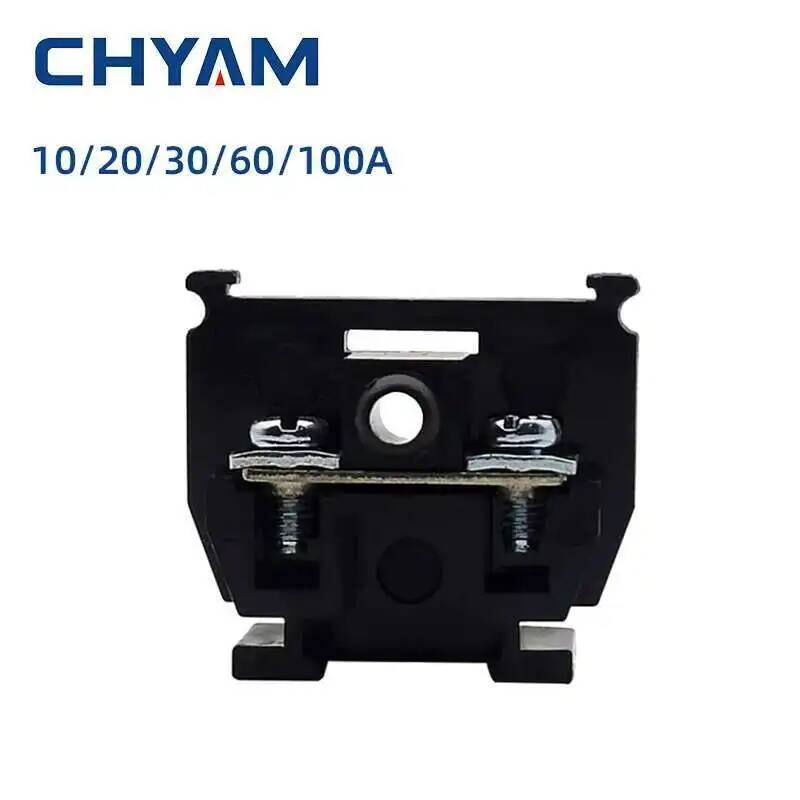 Screw Terminal Block - Terminal Block สีดํา TBC 10/20/30/60/100A 600V