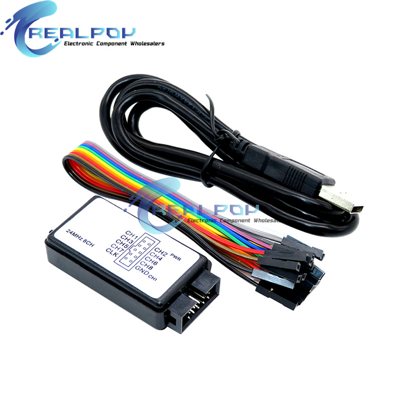 USB Logic Analyzer 24MHz 8 ช่อ - Breadboard 400 Point บทวิจารณ์และราคา