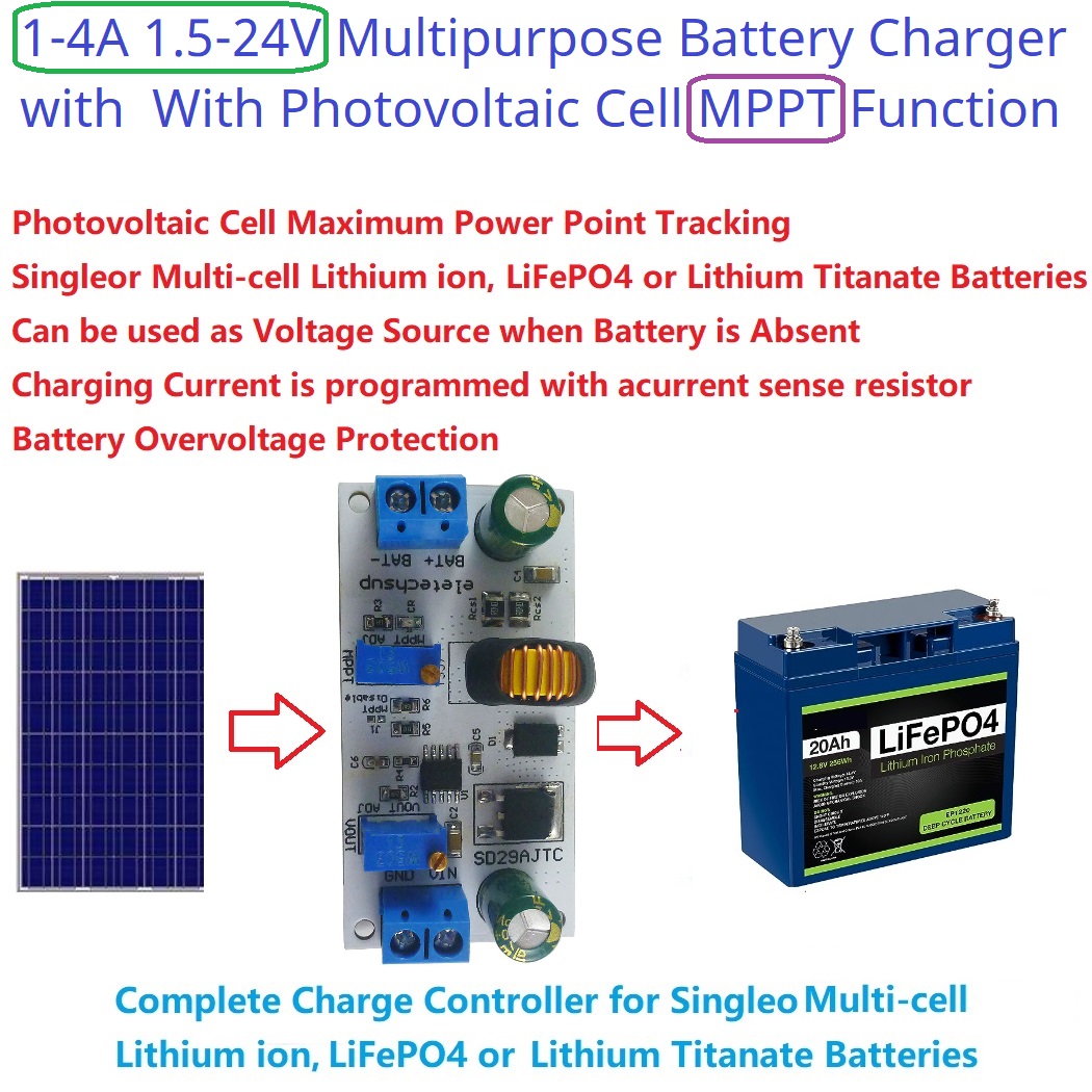 MPPT โมดูลเครื่องควบคุมการชาร์ - Li Ion Charger Module บทวิจารณ์และราคา