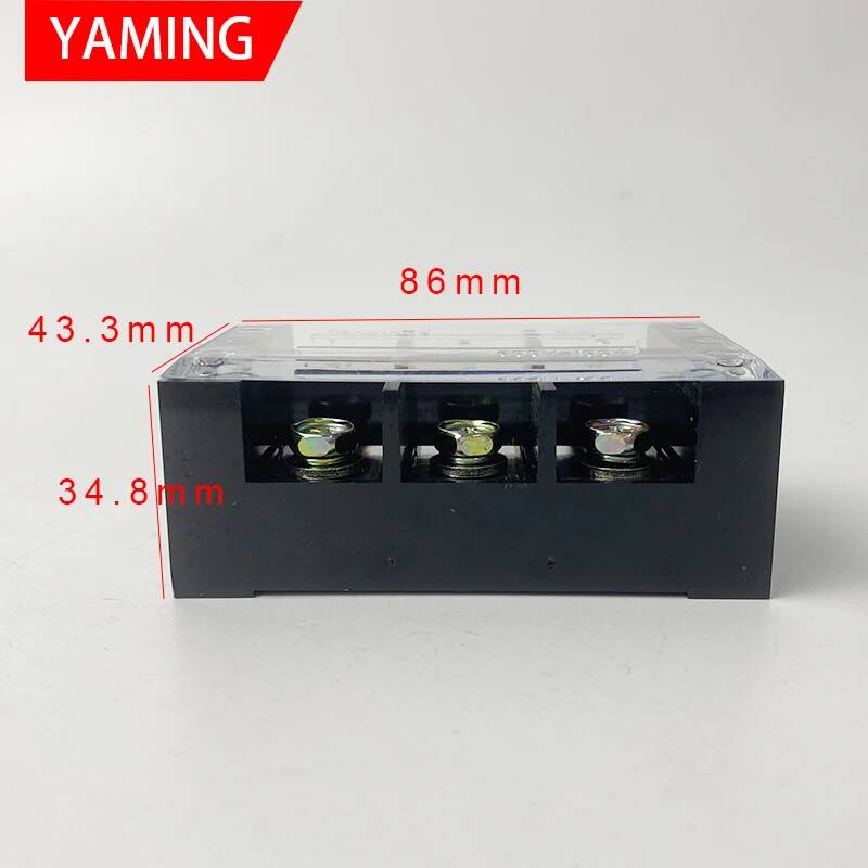 2 ชิ้น TBC-1003 100A 3P 600V 6 - Screw Terminal Block บทวิจารณ์และราคา