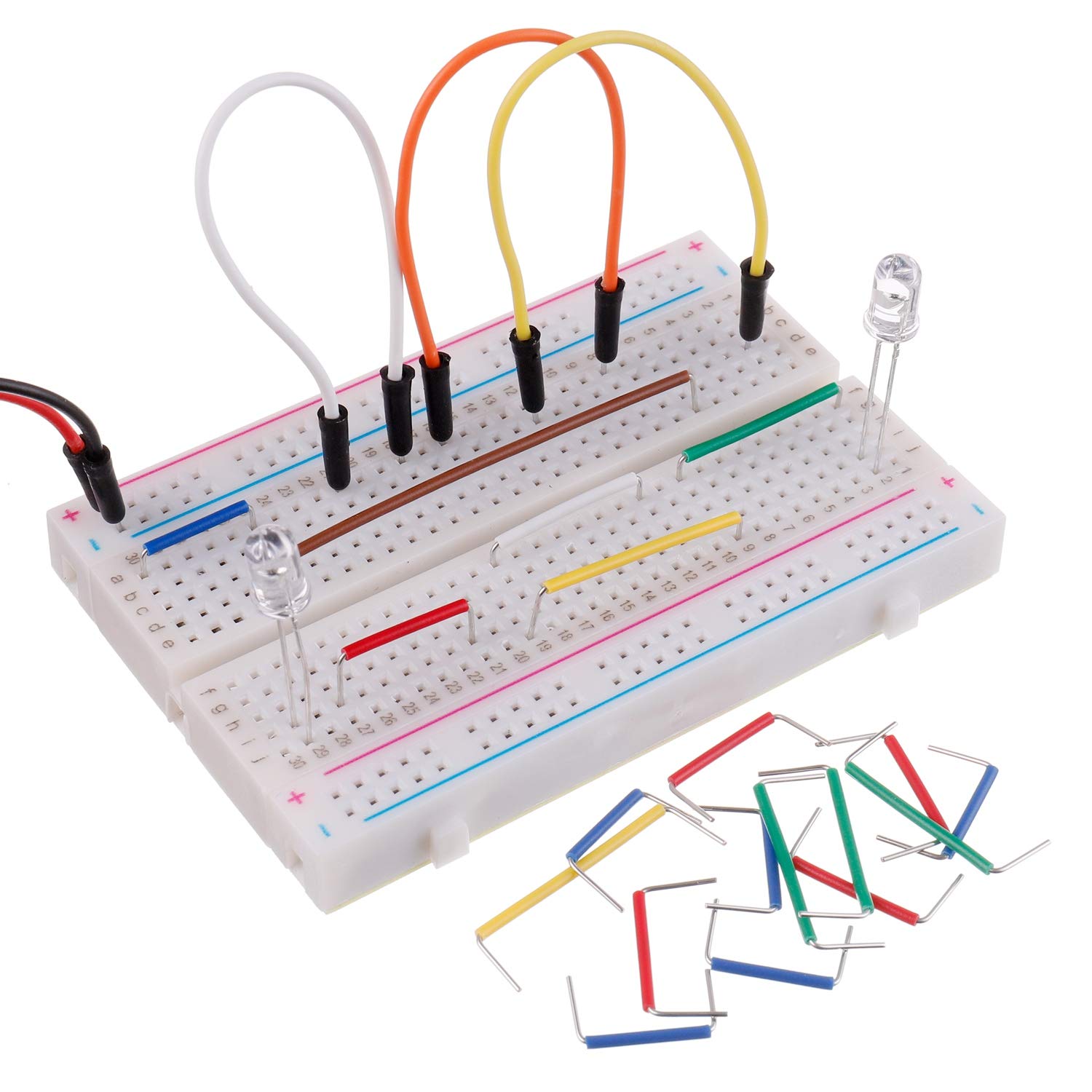 ชุดบอร์ดทดลองแบบไม่ต้องบัดกรี  - Breadboard 400 Point บทวิจารณ์และราคา