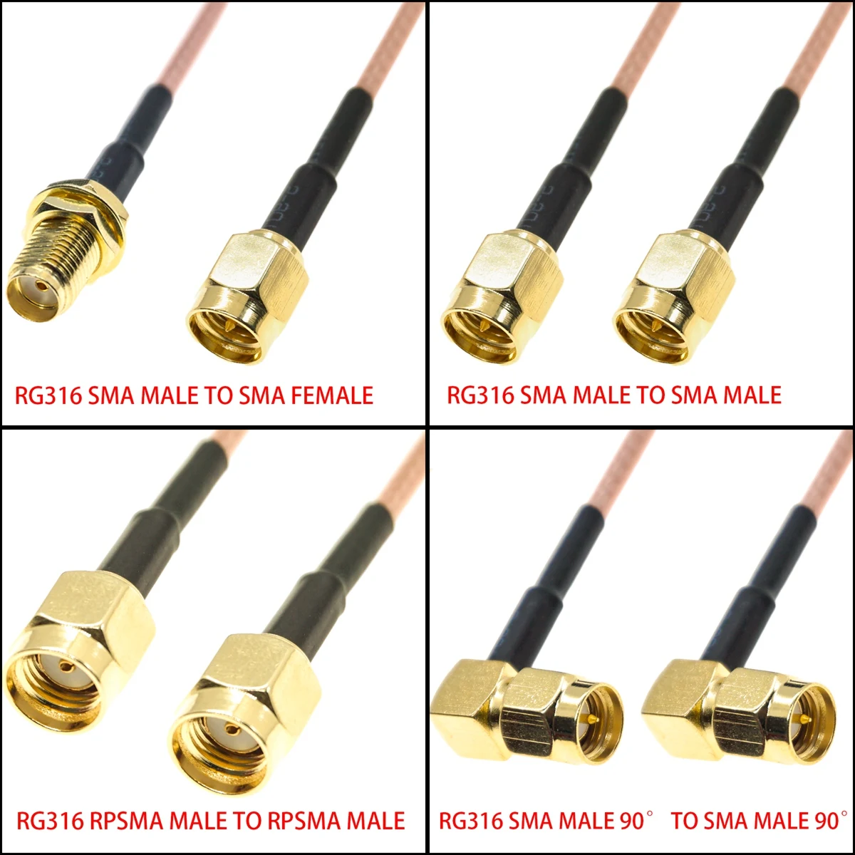 RG316 SMA ชายหญิง SMA ชายหญิง  - Ipex Connector บทวิจารณ์และราคา