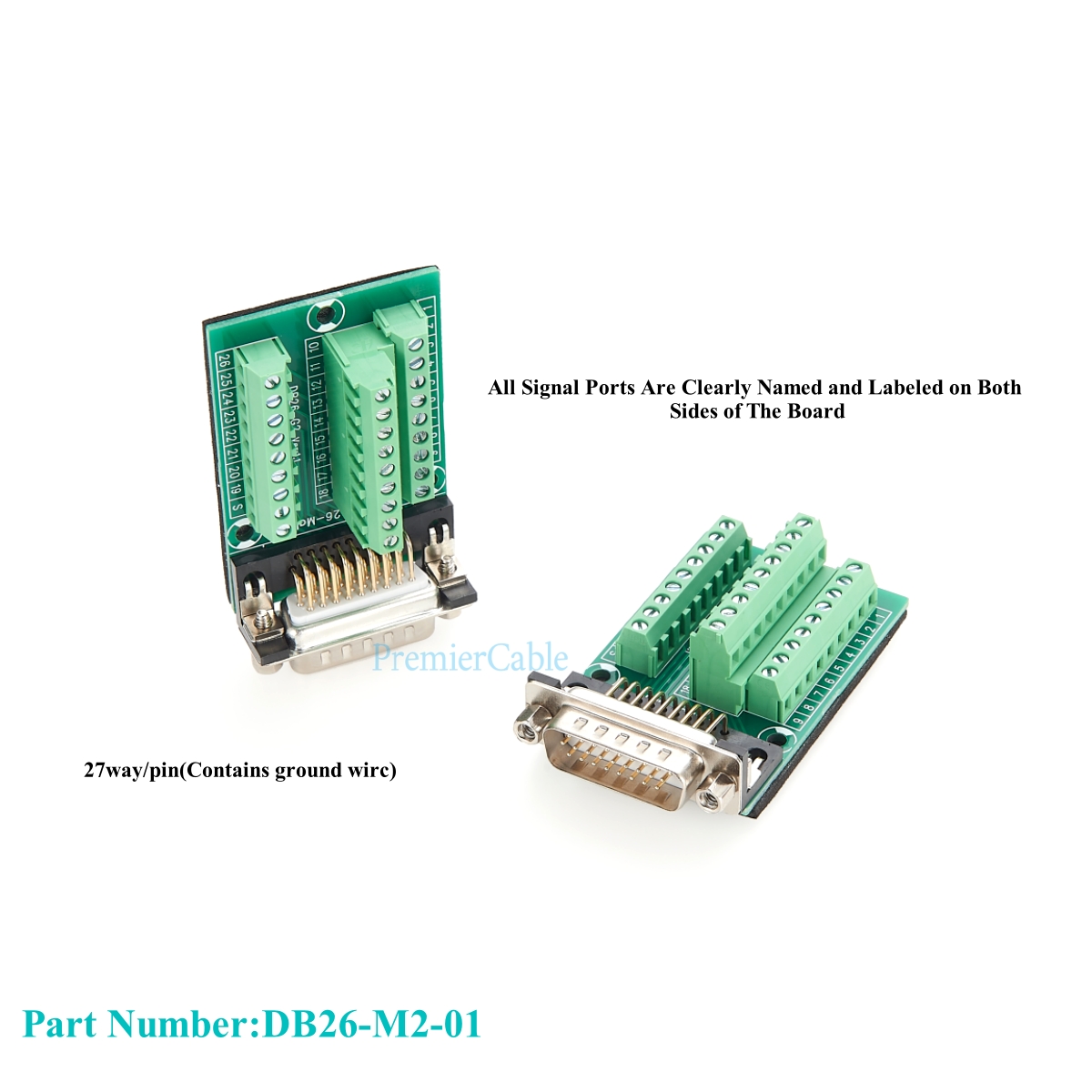 โมดูลสัญญาณ DB26 ตัวผู้ ต่อกับ - Screw Terminal Block บทวิจารณ์และราคา