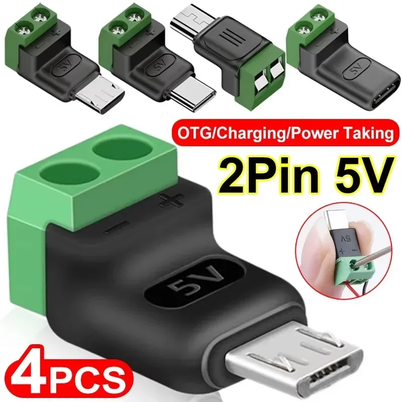 1-4 ชิ้น ปลั๊ก USB C แบบไม่ต้อ - Screw Terminal Block บทวิจารณ์และราคา