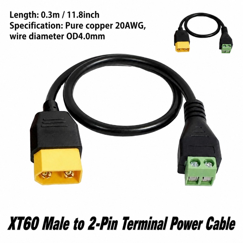 สายอะแดปเตอร์ XT60 ตัวผู้-ตัวเ - Screw Terminal Block บทวิจารณ์และราคา