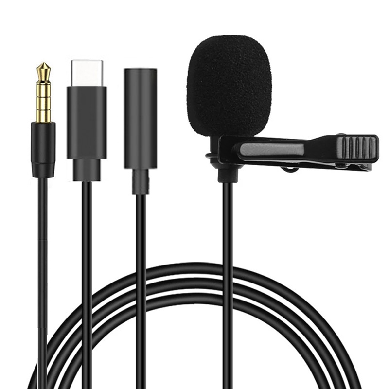 ไมโครโฟนแบบหนีบเสื้อขนาดเล็กพก - Usb C Cable บทวิจารณ์และราคา