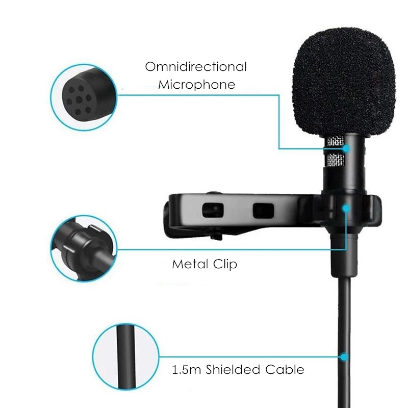ไมโครโฟนแบบหนีบเสื้อขนาดเล็กพก - Usb C Cable บทวิจารณ์และราคา
