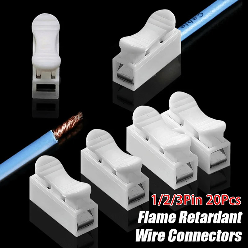 20 ชิ้น 1P 2P 3P สปริงแคลมป์ ต - Screw Terminal Block บทวิจารณ์และราคา